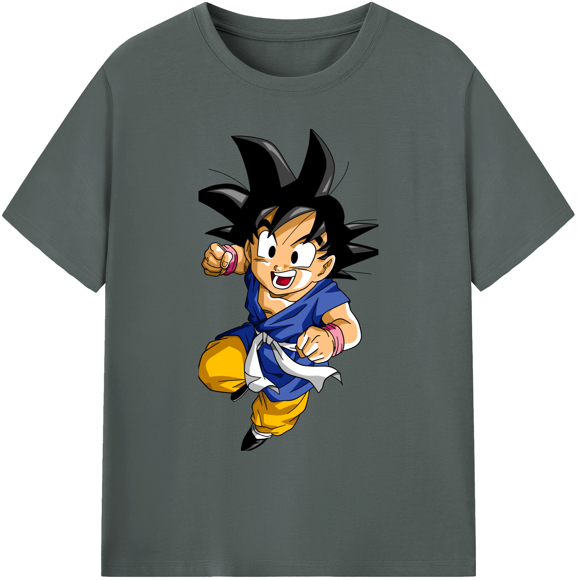 （画像用） ドラゴンボール 孫悟天 そん ごてん DRAGON BALL Son Goten 綿100％ メンズ半袖Tシャツ｜肌触りやわらか＆通気性